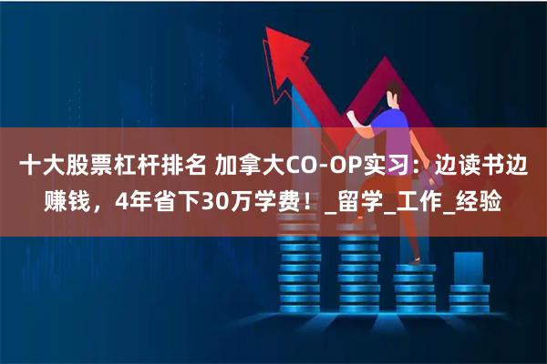 十大股票杠杆排名 加拿大CO-OP实习：边读书边赚钱，4年省下30万学费！_留学_工作_经验